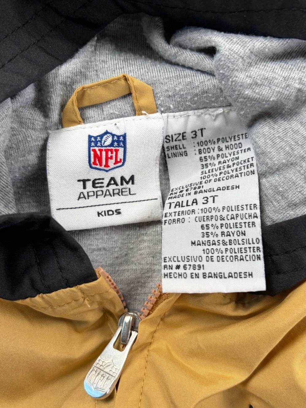 VTG Toddler 3T NFL New Orleans Saints Unisex Windbreaker Set Jacket & Pants